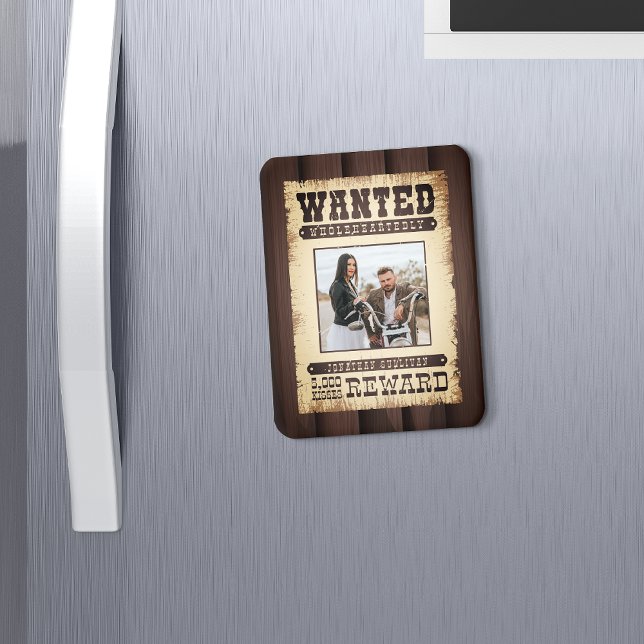 Wanted Wholeheartedly Western Poster Photo Magnet (Creator Uploaded)