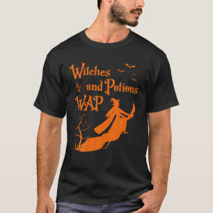 Wap Witches And Potions Full Moon Halloween Witch T-Shirt