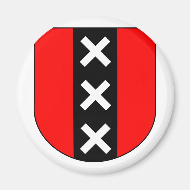 Wapen Amsterdam, Netherlands Magnet (Front)