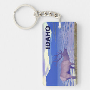 Wapiti (Elk) By The Lake Key Ring