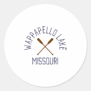 Wappapello Lake Missouri Outdoors Vintage  Classic Round Sticker