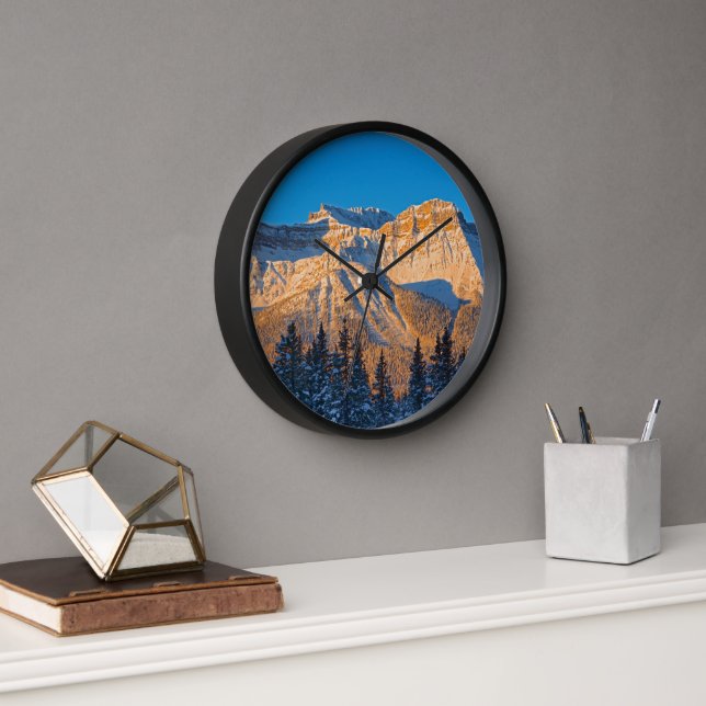 Waputik Range in Canadian Rocky Mountains Clock (Office)