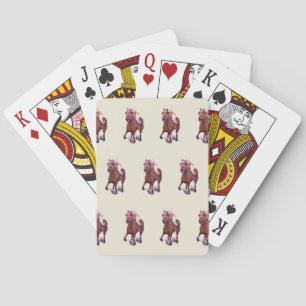 War Admiral loses to Seabiscuit in Classic Race Playing Cards