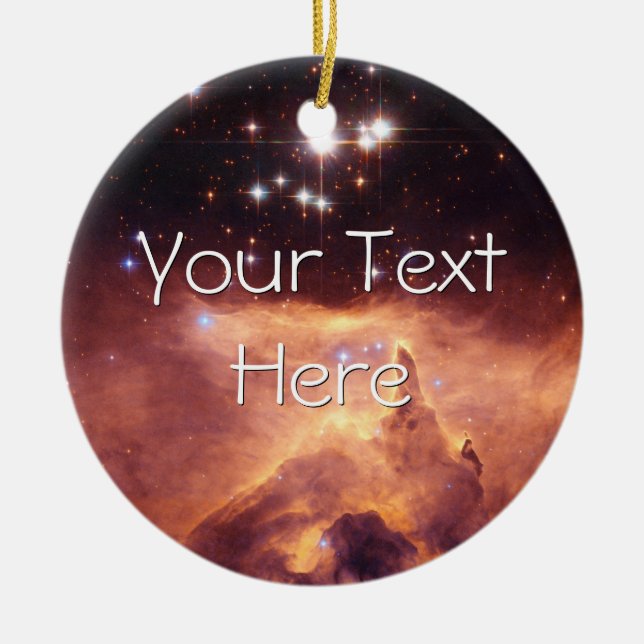 War and Peace Nebula Ceramic Ornament (Front)