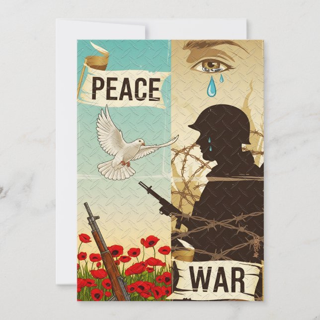 War and Peace Save The Date (Front)