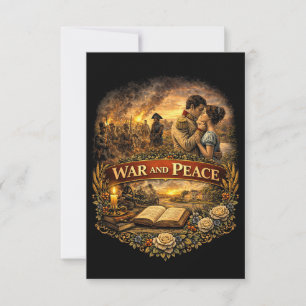 War and Peace Thank You Card
