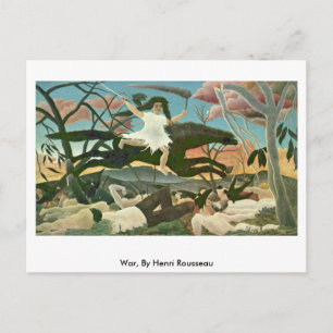 War, By Henri Rousseau Postcard