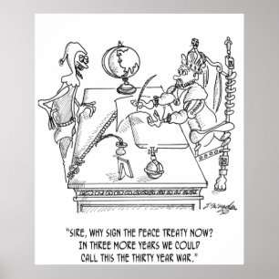 War Cartoon 1398 Poster