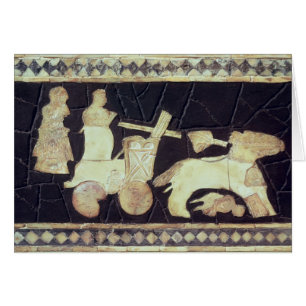 War chariot pulled by two horses, 2800-2300 BC