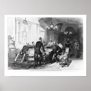 War council at Versailles Prefecture Poster
