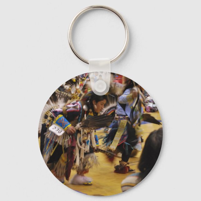 War Dance Native American PowWow Key Ring (Front)