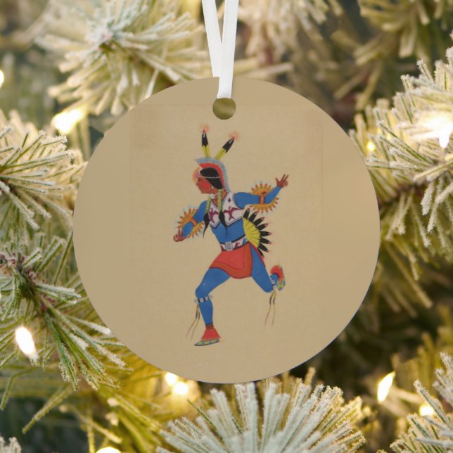 War Dance (or The Runner) Metal Tree Decoration (Insitu)