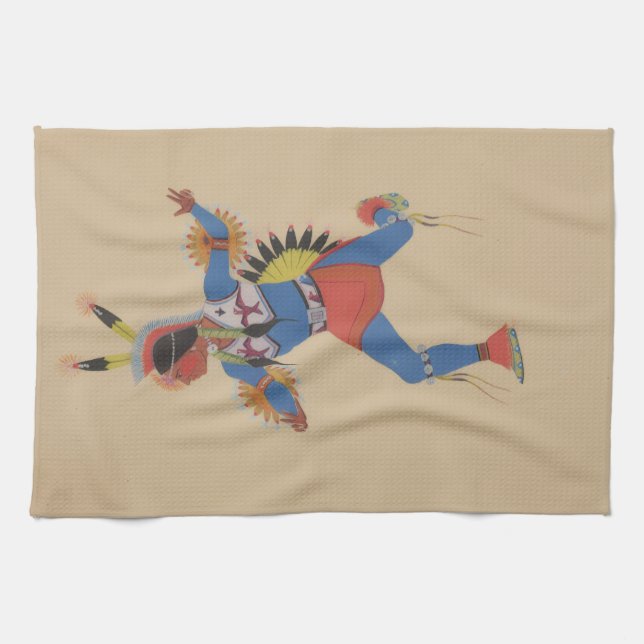 War Dance (or The Runner) Tea Towel (Horizontal)