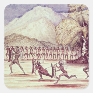 War Dance Square Sticker