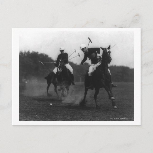 War Department Polo Association Game Photograph Postcard (Front)