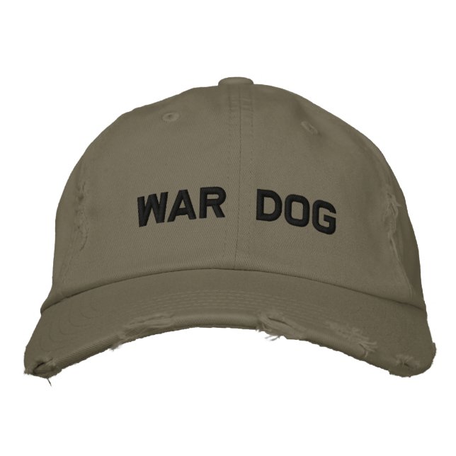 War Dog Embroidered Hat (Front)