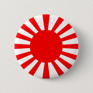 War Flag of the Imperial Japanese Army 6 Cm Round Badge