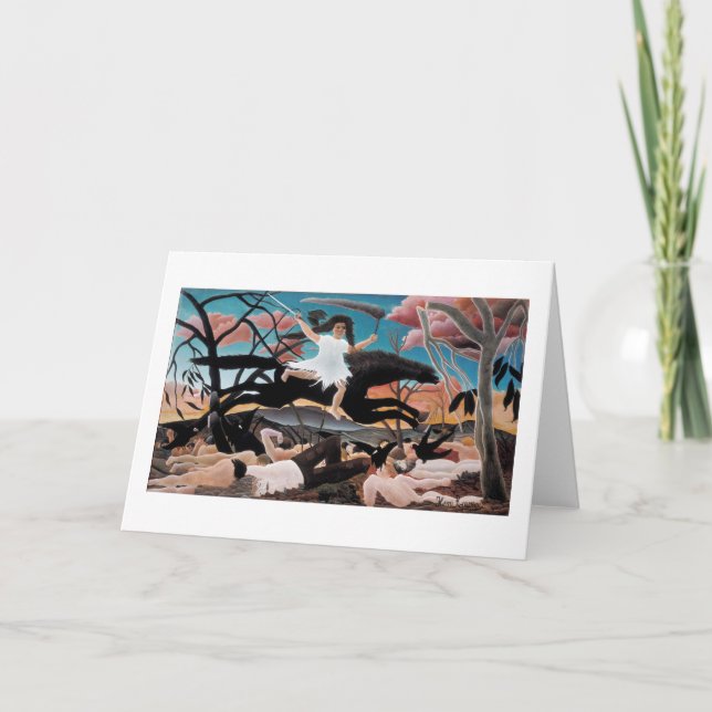 War, Henri Rousseau, 1894 Card (Front)