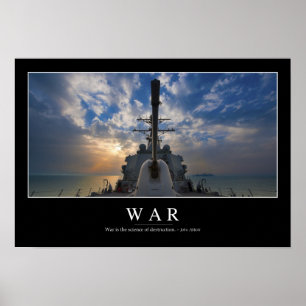 War: Inspirational Quote 2 Poster