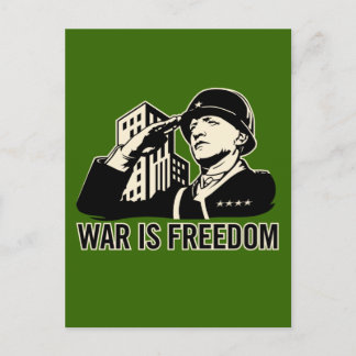 War is Freedom Postcard