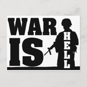 War is Hell Postcard