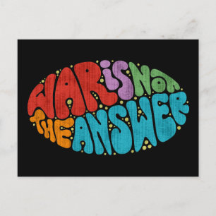 War Is Not The Answer Postcard