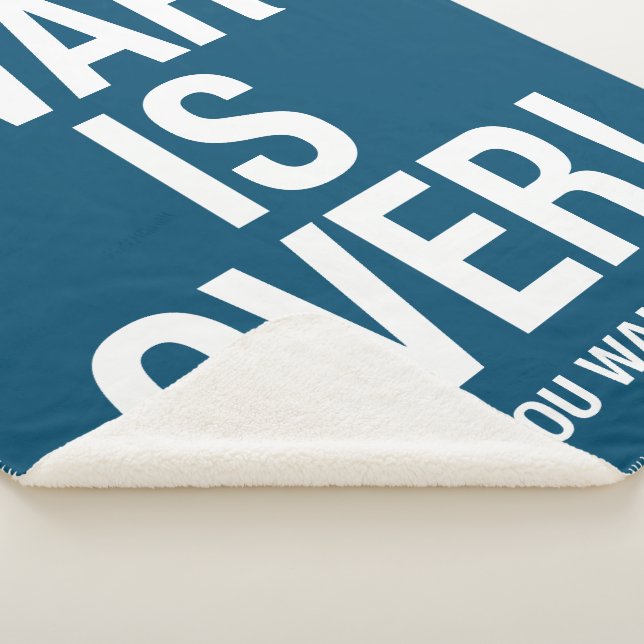War is over sherpa blanket (3/4)