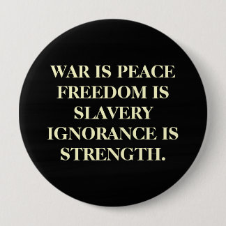 War Is Peace 10 Cm Round Badge