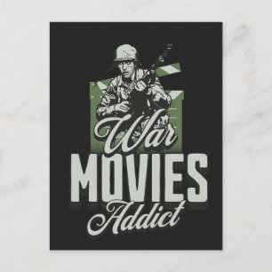 War Movies Addict Postcard