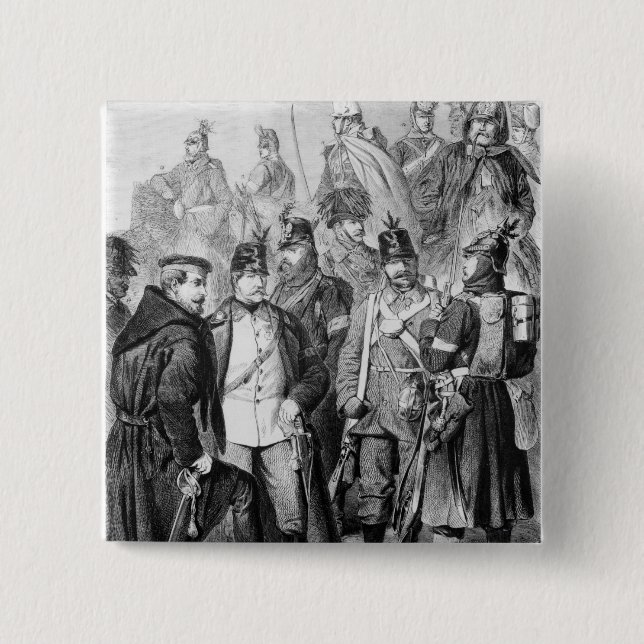 War of Duchies 15 Cm Square Badge (Front)