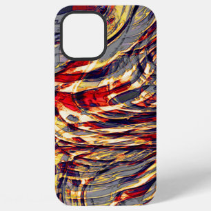 War of orange ribbons against red, over grey fund iPhone 12 pro max case
