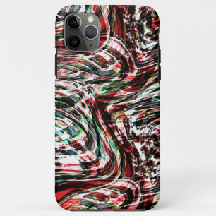 War of red ribbons against cyan iPhone 11 pro max case