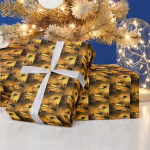 War of the Worlds H G Wells Science Fiction Gift Wrapping Paper