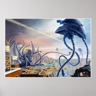 War of the Worlds Vs. Cthulhu Poster