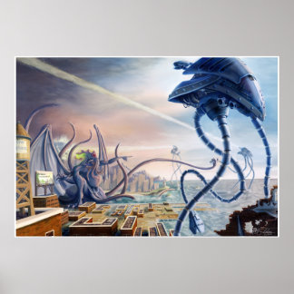 War of the Worlds Vs. Cthulhu Poster