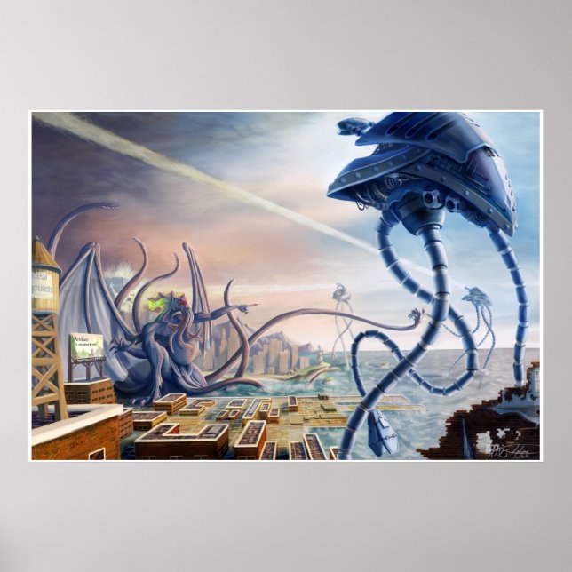 War of the Worlds Vs. Cthulhu Poster (Front)