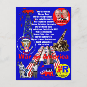 War on America - Postcard