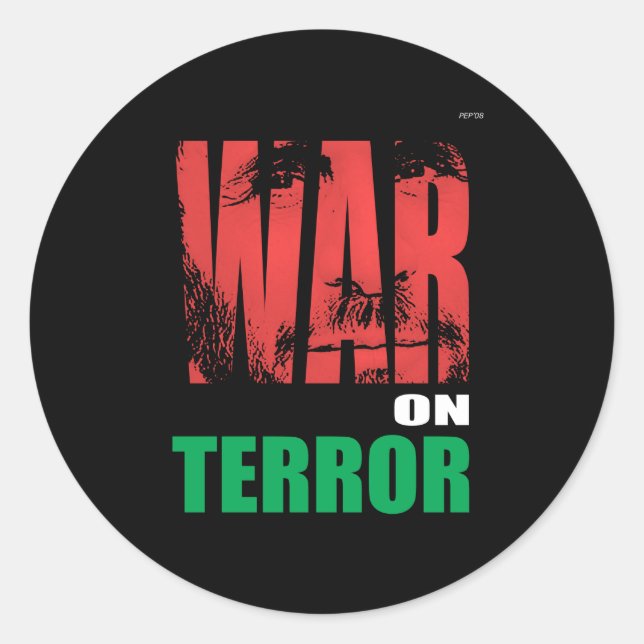 War On Terror Classic Round Sticker (Front)