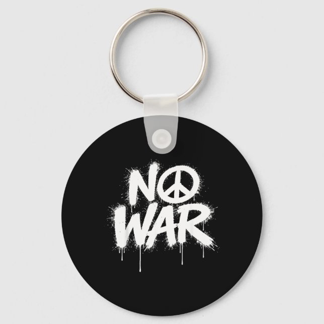 War Peace Protests World Freedom Independence Day Key Ring (Front)