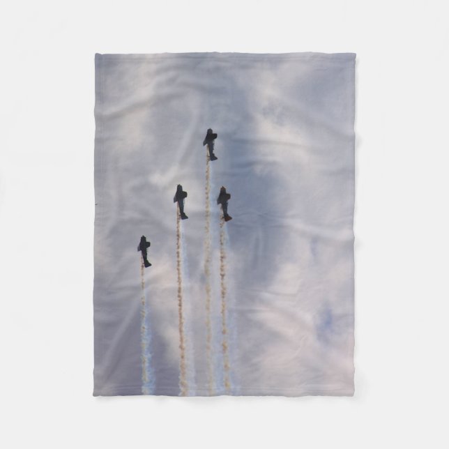 War Planes Fleece Blanket (Front)