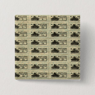 War Ration Stamp pin