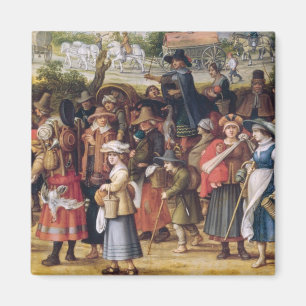 War Scene Magnet