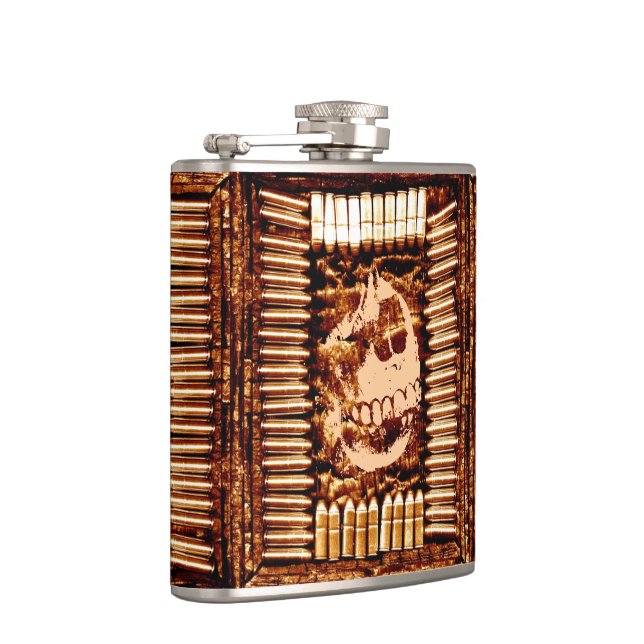War Skull Hip Flask (Right)