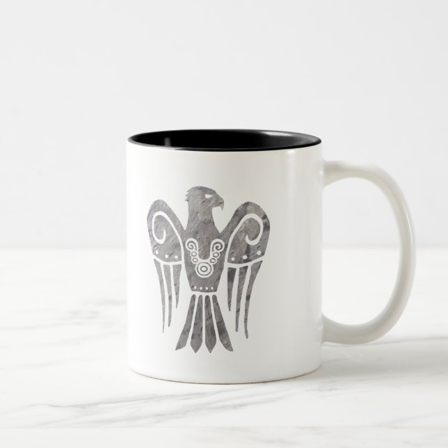 War Tarnished Snowhawk w/ runes Two-Tone Coffee Mug (Right)