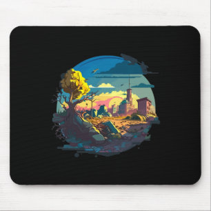 War Ukraine - Destroyed Ukrainian City 1 Mouse Pad