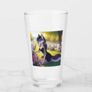 War Widow Wolf Glass