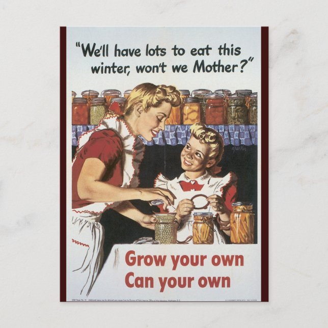 War Work Effort - Work posters - Can your own Postcard (Front)