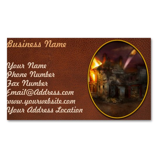 War - WWI - Not fit for man or beast 1910 Magnetic Business Card