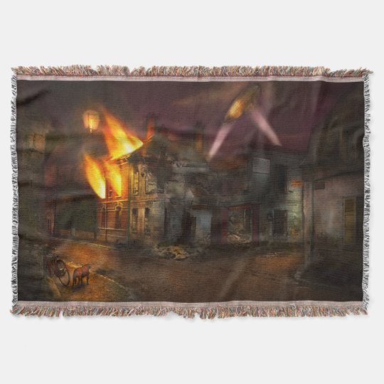 War - WWI - Not fit for man or beast 1910 Throw Blanket
