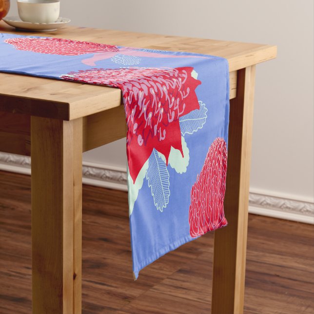 Waratah Short Table Runner (In Situ)